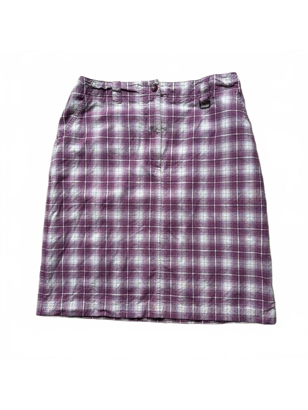 Vintage Christopher & Banks Purple Plaid Skirt Size 6